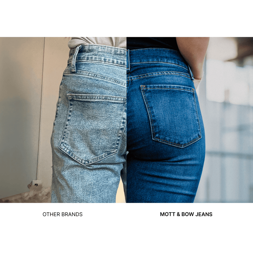 Mid Rise Slim Straight Ridge Jeans