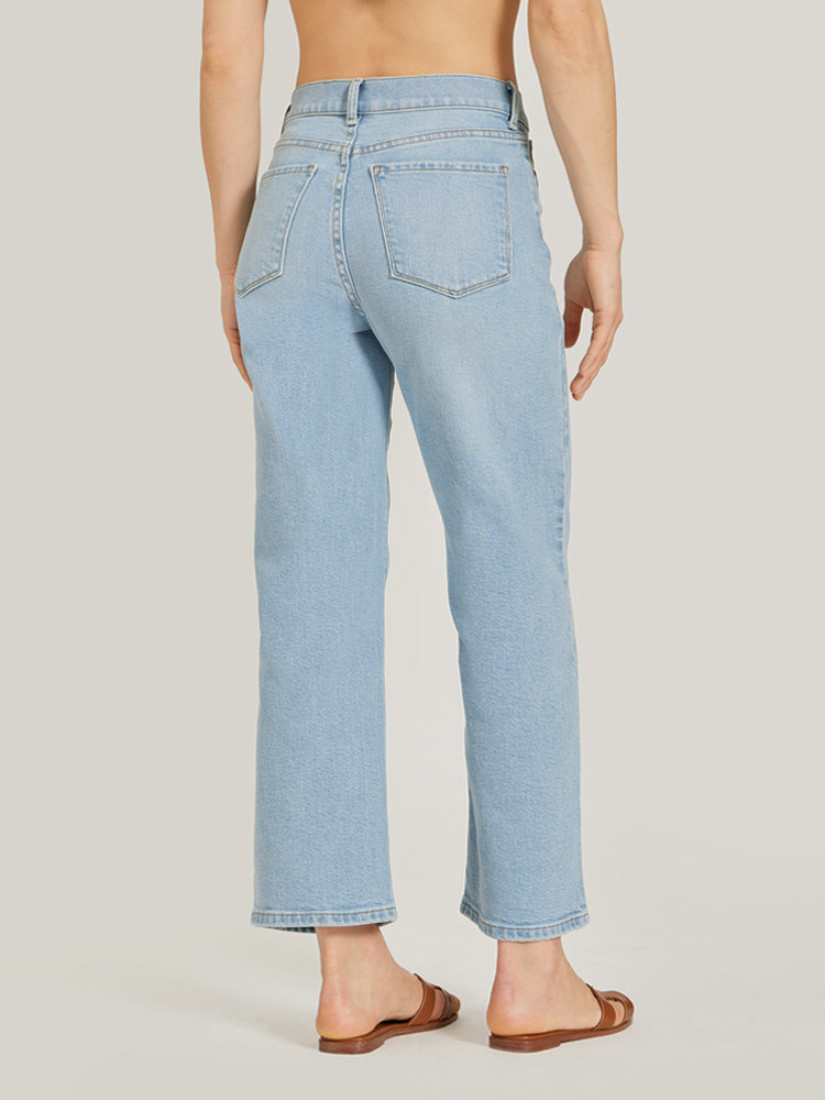 High Rise Cropped Straight Leg Hubert