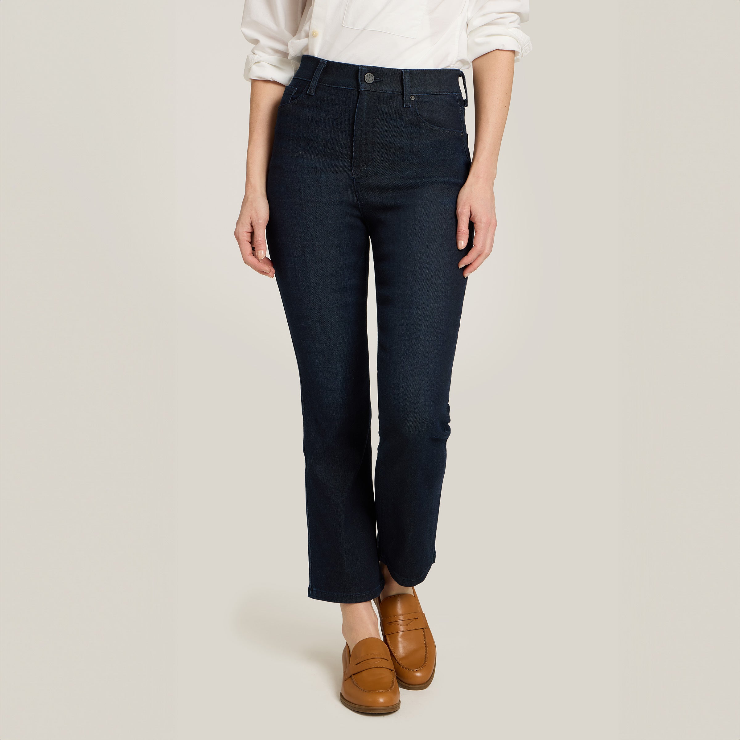 High Rise Miniboot Ankle Jane Jeans