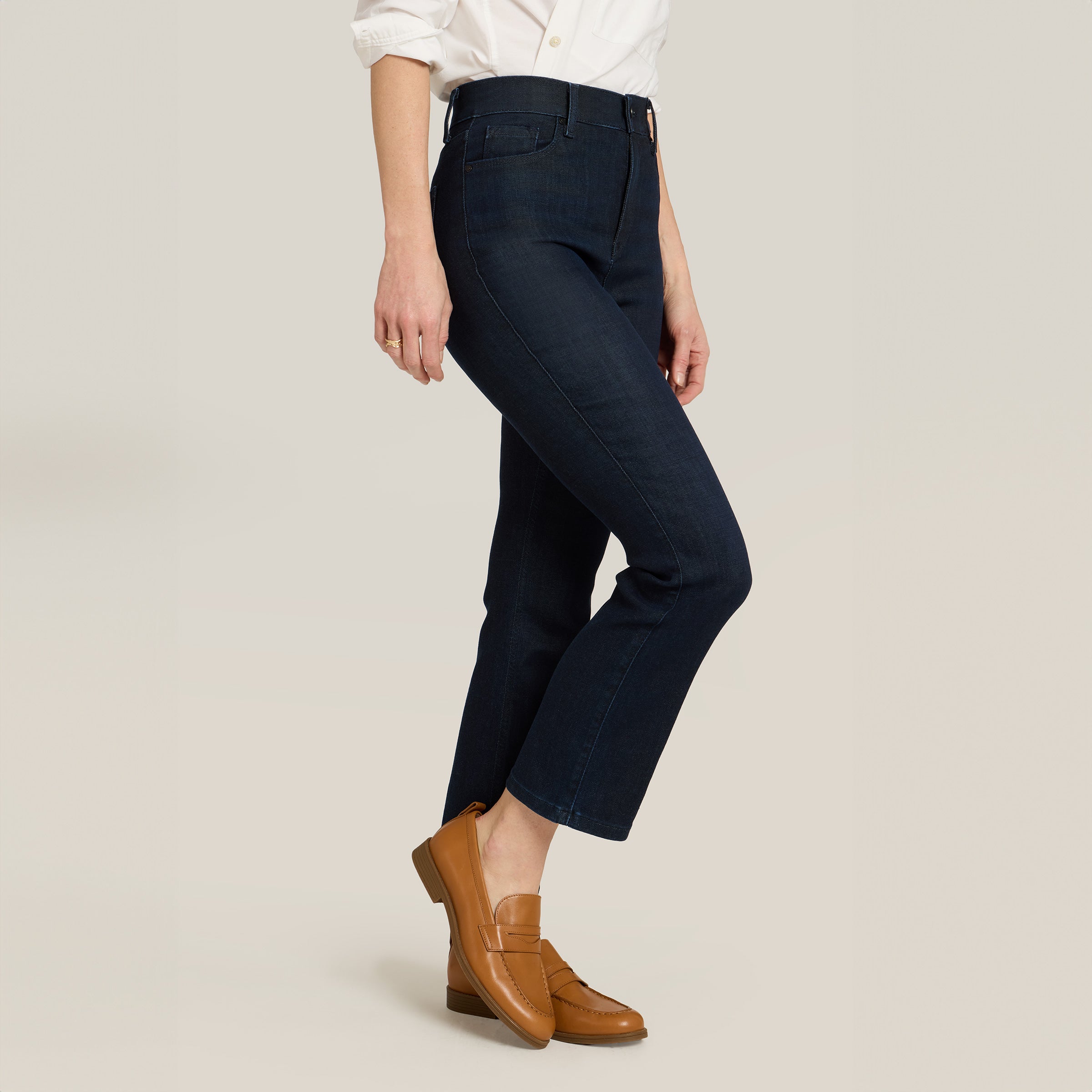 High Rise Miniboot Ankle Jane Jeans