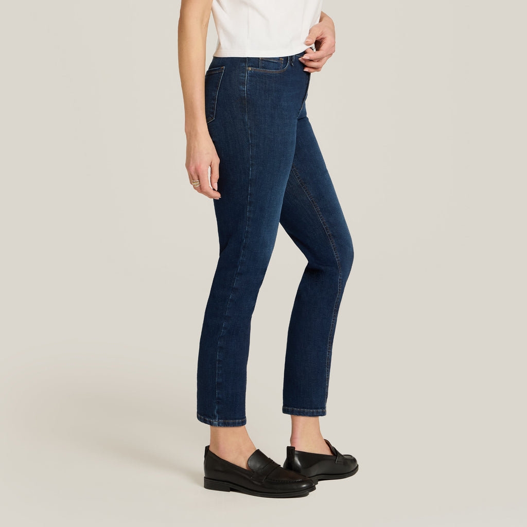 Mid Rise Slim Cropped Leg Logan Jeans