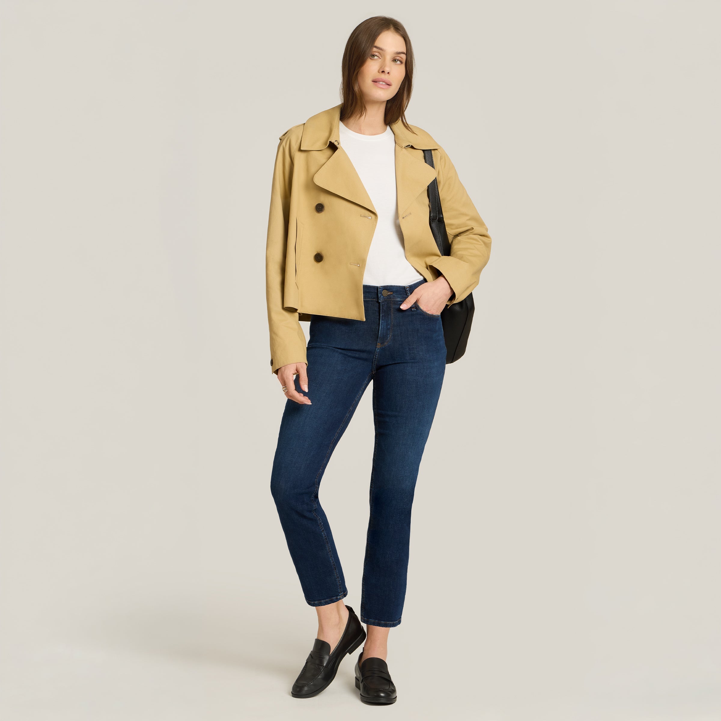 Mid Rise Slim Cropped Leg Logan Jeans