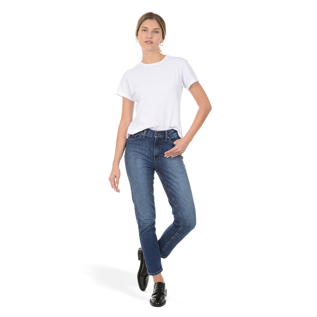 High Rise Mom Ridge Jeans