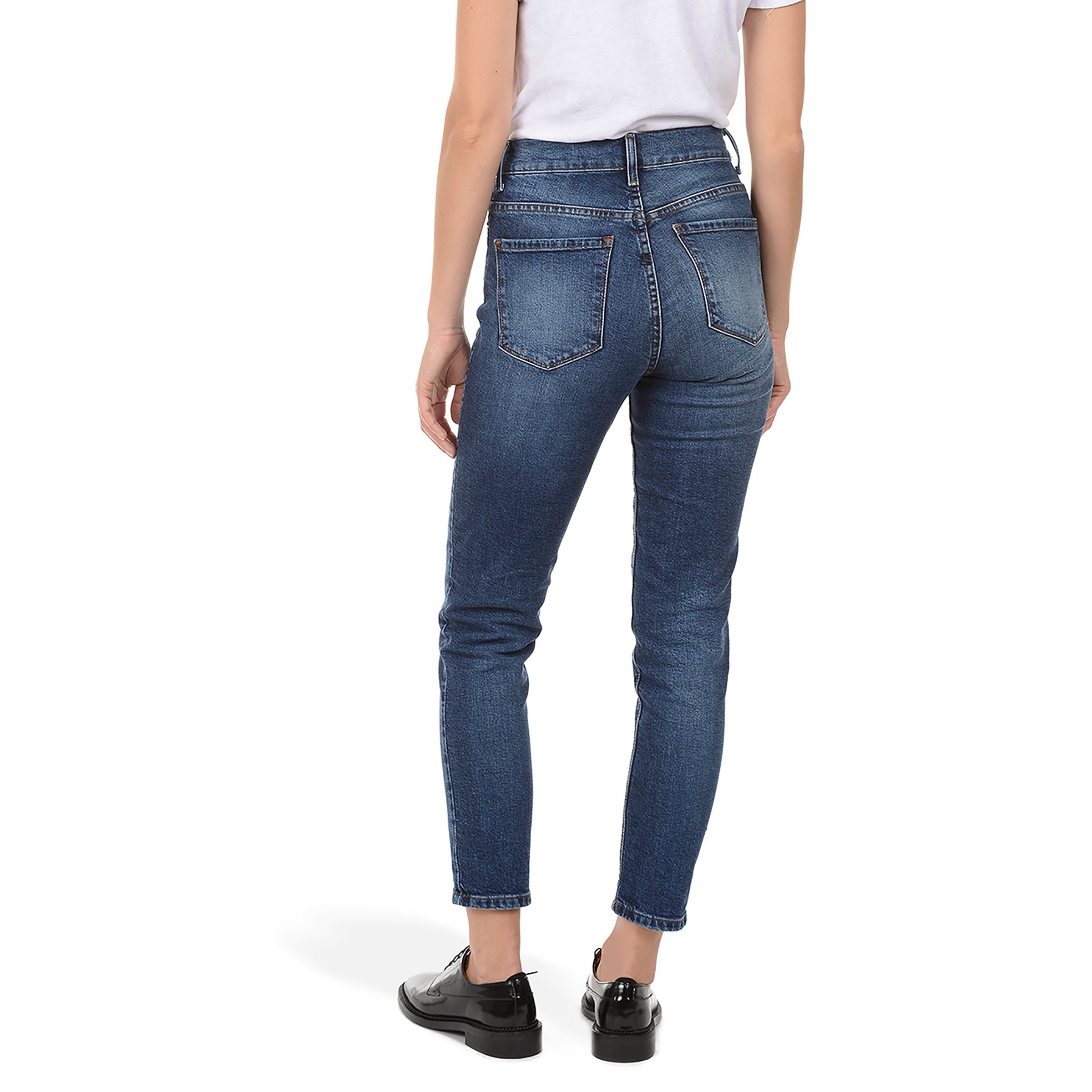 High Rise Mom Ridge Jeans