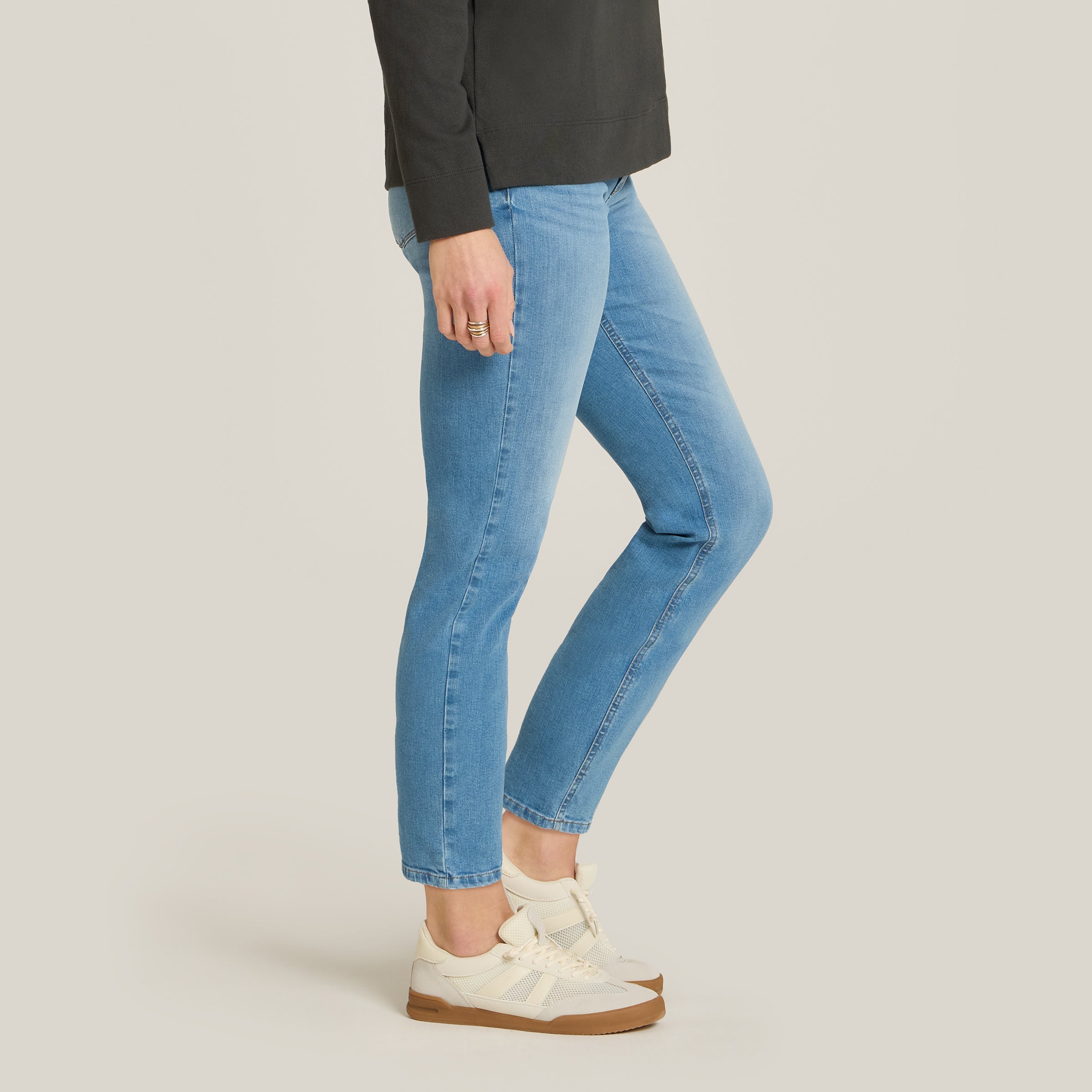 Mid Rise Slim Straight Logan Jeans